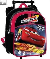 Disney Pixar CARS small rolling backpack - Kids size Race O Rama Cars luggage back pack