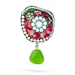 Ayala Bar Pin - Classic Collection in Greens, Reds, and Crystal #2636 AP OP