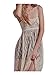 CA Fashion Women's Floral Lace Empire Waist Maxi Full Length Party Dress