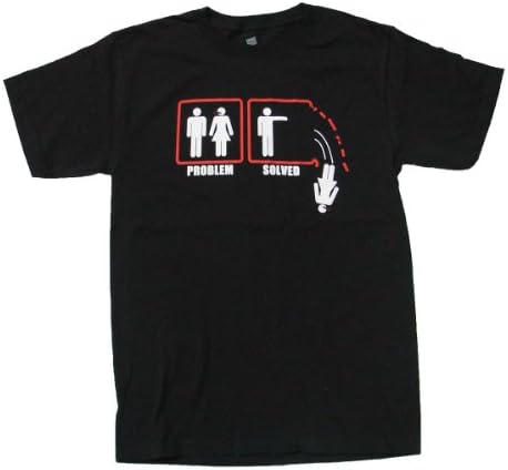 Problem Solved Funny Marriage Dating T-shirt-large