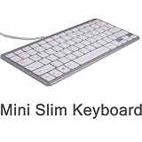USB-verkabelte schlanke Mini-Tastatur QWERTZ-Tastatur für PC-Laptops/Notebooks Windows 7/XP/Vista