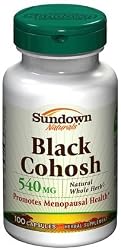 Sundown Naturals Black Cohosh, 540 mg, Capsules, 100 ct.