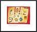 Indian Collection by Sylvia Edwards 20.00X16.00 Framed with Black Metal Frame