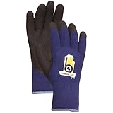 Bellingham C4005M Rubber Palm Thermal Knit Glove, Blue, Medium