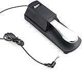 Lujex Universal Sustain Pedal Piano Style For Yamaha, Roland, Korg, Casio Music Keyboards Digital Piano And Corresponding MIDI Keyboard Piano Sustain Pedal