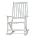 Indoor/Outdoor Folding Rocker - White