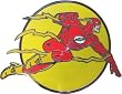 Mens THE FLASH Punk Rock Metal Belt Buckle