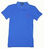 Ralph Lauren Womens Pony Logo Polo T-Shirt (X-Small, Blue)