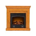 Walter Petite Electric Fireplace - Plantation Oak