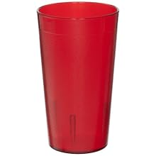Cambro 1200P156 12.6 -Ounce Capacity 2-15/16-Inch Diameter by 5-3/16-Inch Height Ruby Red Plastic Colorware Tumbler (Case of 12)