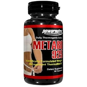 Metabo 925 - 60 Capsules Scientifically Formulated Weight Management Thermo Matrix Fat Burner L-Tyrosine Weight Loss Diet Pills