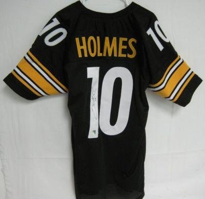 Santonio Holmes Signed Jersey - Steelers cert Size L - Autographed NFL Jerseys