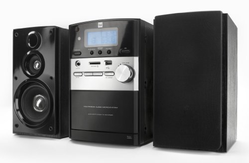 Dual ML 44  Stereoanlage (PLL-Radio, UKW/MW-Tuner, CD-Player, Kartenslot, Kassette, AUX-IN, USB) schwarz