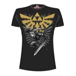 T-Shirt Zelda - Link / Wappen [schwar...