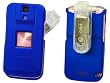 PREMIIUM BLUE RUBBER COATED PROGUARD COVER HARD CASE (With Optional Removable Belt Clip) for SANYO DLX (8500) - RETAIL PACKAGING