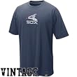 Mens Chicago White Sox Navy Blue Cooperstown Logo Washed Organic Vintage Tshirt