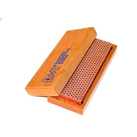 DMT W6F  6-Inch Diamond Whetstone Sharpener, Fine with Hardwood Box