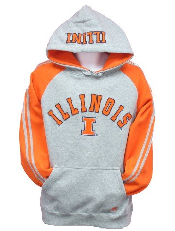 Buy Men`s University of Illinois Fighting Illini Heather Gray All Star Hoodie