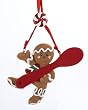 4.75" Gingerbread Kisses Boy Cookie with Spoon Christmas Ornament