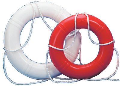 LIFE RING BUOY, 30, White, COM,