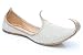 Unze Embroided Turn Up Leather Khussa - Gs1908-Gold-11.0