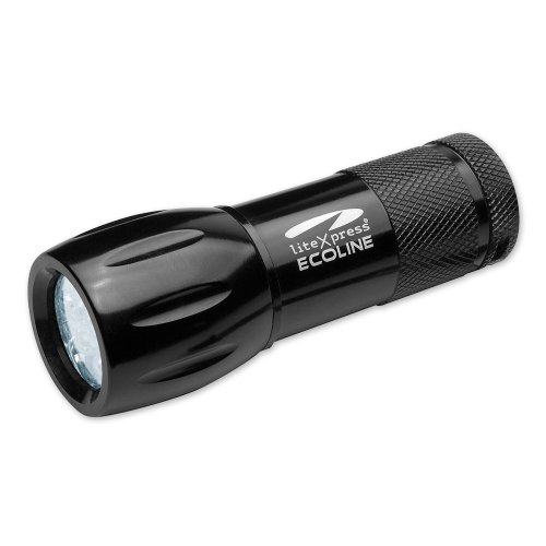 LiteXpress-Ecoline 9 LED (Standard) 3 AAA Aluminium-Taschenlampe schwarz Preisvergleich