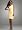 David's Bridal Bridesmaid Dresses One Shoulder Satin Dress with Pleated Bodice Style F44358, Canary, 4