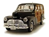 1/18-Scale Diecast 1948 Chevrolet Fleetmaster (Woody) Dk Brown