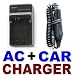 Canon NB-5L AC Wall Battery Charger + In-Car Adapter - For PowerShot/IXUS SX210 IS, SX200 IS, SD700 IS, SD790 IS, SD800 IS, SD850 IS, SD870 IS, SD880 IS, SD890 IS, SD900, SD950 IS, SD970 IS, SD990 IS, 800 IS, 850 IS, 860 IS, 90 IS, 900 Ti, 960 IS, 970 IS, 980