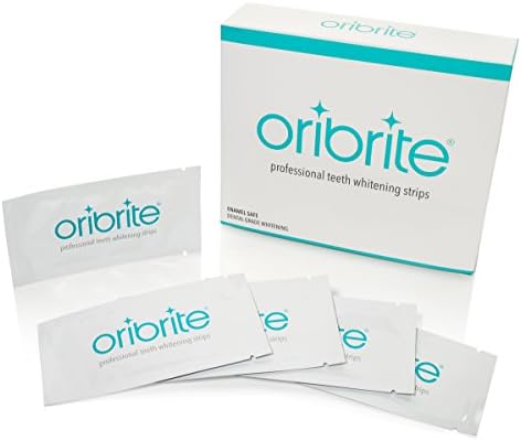 Oribrite Professional Teeth Whitening Strips (28 Count) - Full 14 Day Supply - Dental Grade &amp; Enamel Safe