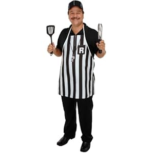 Referee Fabric Novelty Apron Pkg/6