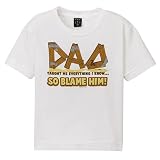 Now & Zen White TB Dad Taught Me Everything Tee - 5T
