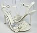 Ruffled Pearlescent Wedding Shoes Sandals Bridal