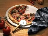 Mayfair & Jackson Pizza Stone with Cutter and Rack 15-in.