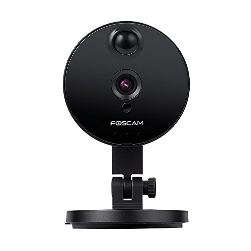 Foscam C1 Indoor HD 720P Wireless IP Camera with Night Vision Up to 26ft, Super Wide 115Â° Viewing Angle, PIR Motion Detection, and More (Black)