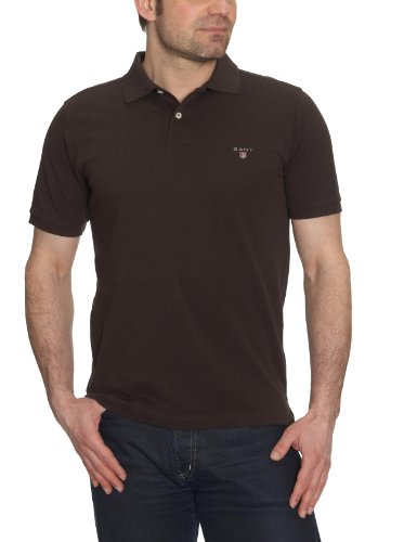GANT Herren Shirt/ Poloshirt 2201, Gr. 54 (XL), Braun (DARK BROWN) Preisvergleich