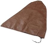 Videx 27742 Winterschutz Vlieshaube mit Lilie 110 x 90 cm, braun / beige