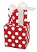 Bright Red & White Polka Dot Gift Wrap Wrapping Paper 16 Foot Roll