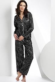 Long Sleeve Revere Satin Pyjamas Long Sleeve Revere Satin Pyjamas