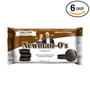 Newman\’s Own Organics Newman-O\’s, Chocolate Crème, 8-Ounce Packages (Pack of 6)