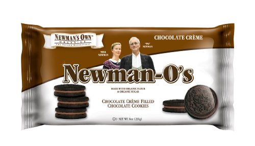 Newman's Own Organics Newman-O's, Chocolate Crème, 8-Ounce Packages (Pack of 6)