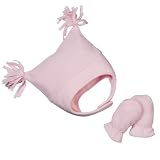 Infant Girls' Circo Fleece Hat Set With Tassels - Pink