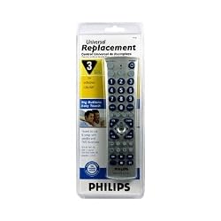 Philips Universal Replacement Remote - Controls 3 Devices- Big Buttons