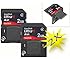 2 Pack SanDisk OEM Super-Speed Ultra II Plus Memory Card with Built In USB Flash Drive - 2 GB - For Camera, Camcorder, Mobile Phones, Gaming Devices, PDA - SDSDPH-002G-A11 - Bulk