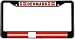 Denmark Danish Flag Black License Plate Frame Metal Holder