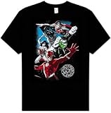  : Justice League GALACTIC ATTACK Adult Black T-shirt Tee Shirt