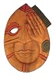 Handmade 'Lady Flirt' Tribal Mask Wall Hanging (Thailand)