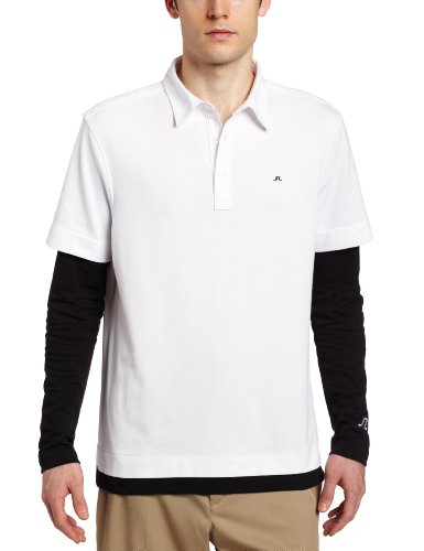 J.LINDEBERG Men’s Stanton Regular Fit Tech Jersey Golf Shirt