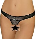 Eros Veneziani String Tanga ouvert, No 2509, schwarz
