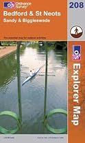 Bedford and St.Neots, Sandy and Biggleswade (Explorer Maps) (OS Explorer Map)
